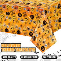 Newwiee 3 pack Halloween plastic tablecloths with candy corn print, 108 x 54 inches - view 15