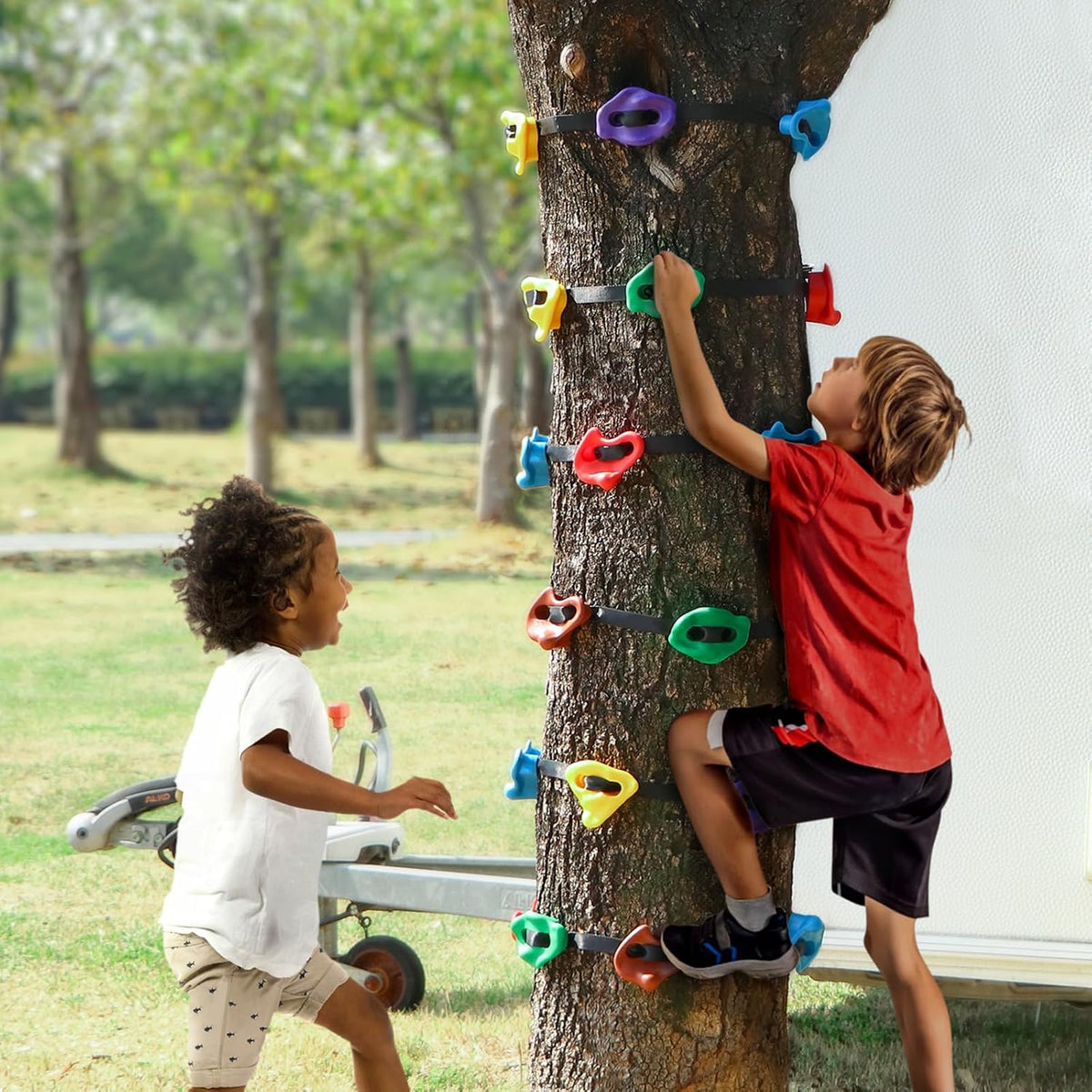 TOPNEW 12 Ninja Tree Climbing Holds for Kids Climber - 20 Pcs Multicolor Color 2 - image 2