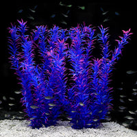 Aquarium Decor Plastic Plants Extra Large 21 Inches Artificial Plants – Essentials for Fish - Purple 2pcs
