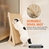 PETKARAY Couch Corner Cat Scratcher - Beige / Triangle - image 3