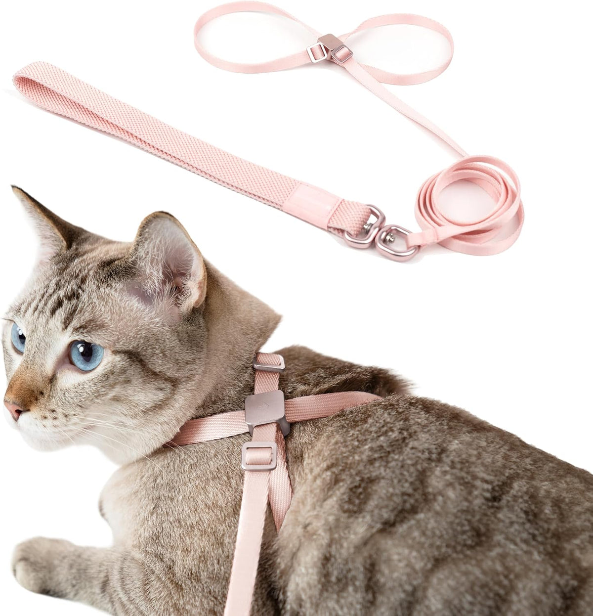 Cat Harness and Leash 2-in-1 - Blush Pink