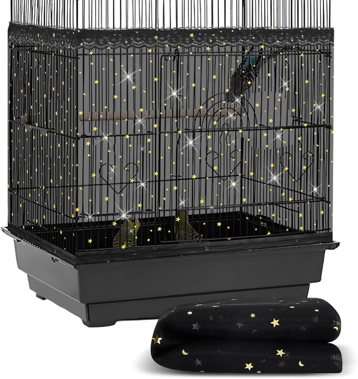Shappy Large Bird Cage Cover, Birdcage Nylon Mesh Net Cover, L – Essentials for Birds