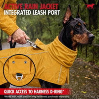 Tuff Pupper Waterproof Dog Raincoat - Summit Yellow / Small (15-25 lbs) - image 4
