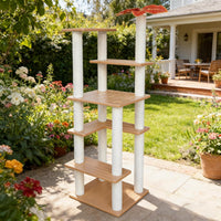 46in 5-Level Cat Tree,Indoor&Outdoor Large Cat Tower with Scratching Posts – Essentials for Cats - CTT-1