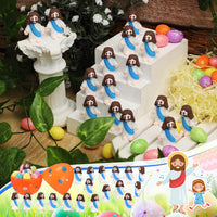 Sumind 50 Pcs Little Jesus Figures Original Design - Blue - image 3