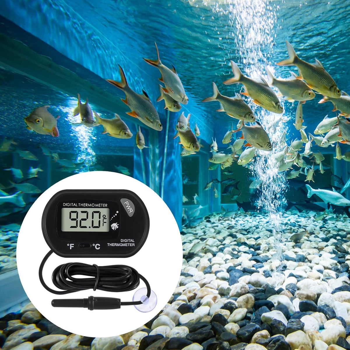 4Pcs Aquarium Thermometer Fish Tank Thermometer Reptile Fahrenheit - 10PCS - image 3