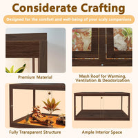 PROLEE Retile Tank, Bearded Dragon Tank - Walnut / 34 Gallons - image 4
