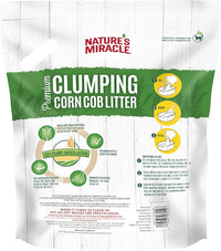 Nature’s Miracle Premium Clumping Corn Cob Litter, 10 Pounds, Made With Real Corn Cob For Fast-Clumping Litter For Multi-Cat Households