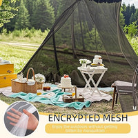 4 Corners Mosquito Net for Mosquiteros para Camas Bed Canopies Netting Bed Drapes Rectangular Mosquito Mesh for Camping Home Outdoor Travel(Black,L78 X W71 X H67 Inch,Opening)