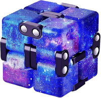 4 Packs Infinity Cube Toy Game for Kids and Adults - Black
