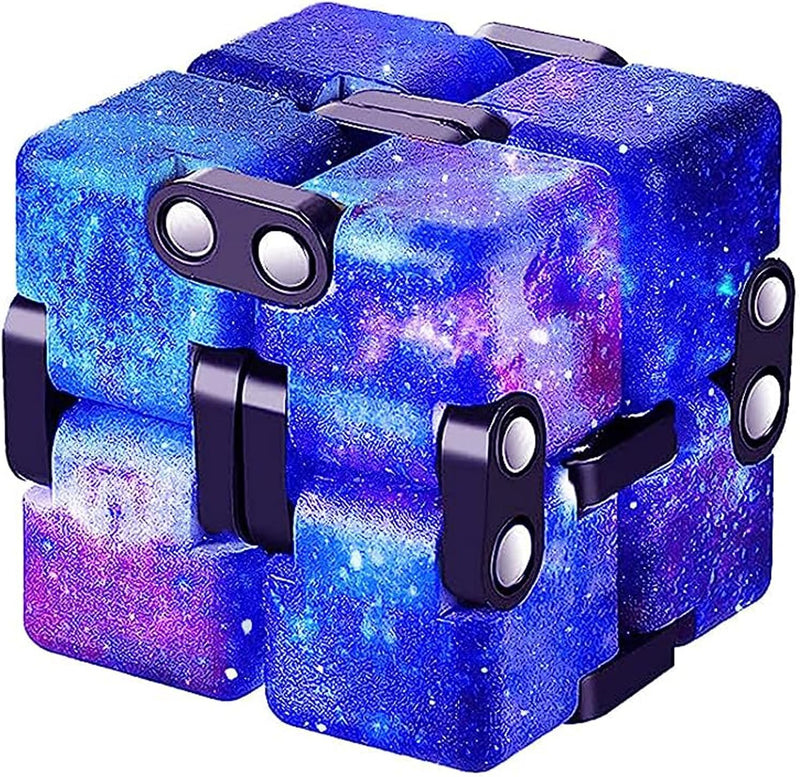 4 Packs Infinity Cube Toy Game for Kids and Adults - Black