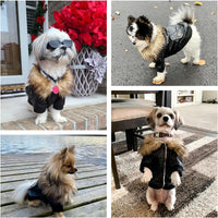LESYPET Dog Leather Jacket for Small Dogs - Large / Black - image 3