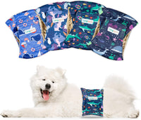 Langsprit Small Male Dog Diapers for Doggie Puppy - Shark，Tortoise，Rabbit，Whale / Medium / 4 - image 3