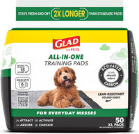 Glad for Pets, Activated Carbon Disposable, Dog Pee Pads - X-Large / 50.0