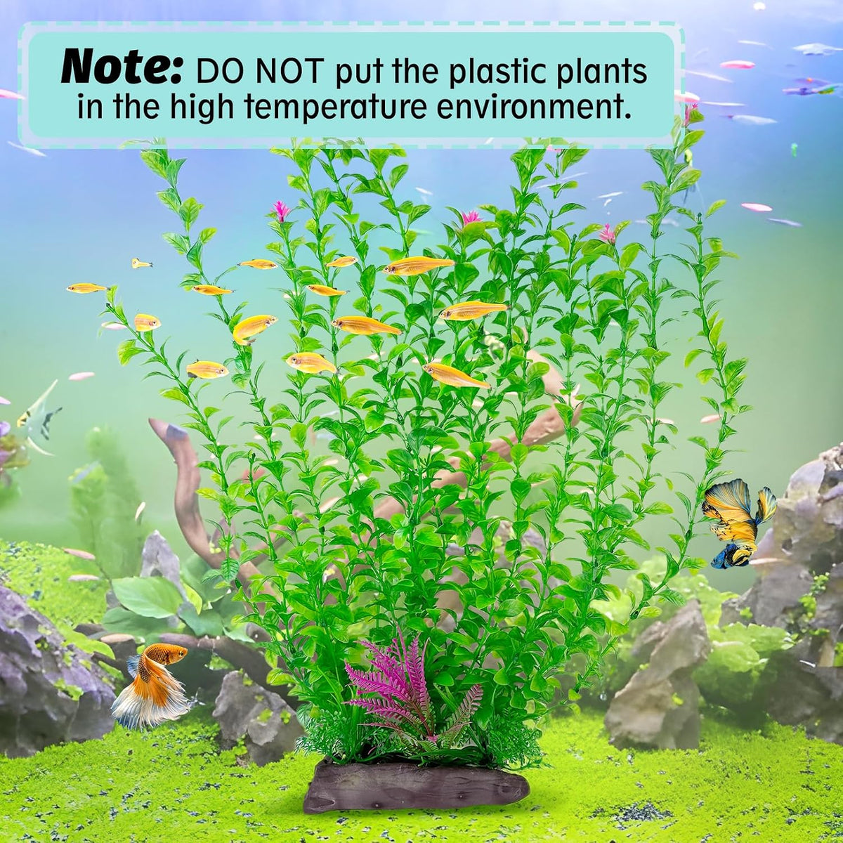 Aquarium Plastic Plants Extra Large Aquarium Plant 20.4-inch Tall - C / 20.4 in - image 4