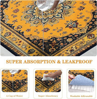 Qeils Washable Pee Pads for Dogs, 2 Pack Reusable Puppy Pads 36"x36" Super Absorbent Leakproof Dog Training Pads, Non-Slip Potty Pads for Crate, Floor, Couch, Whelping Pads Litter Mat Puppy Supplies