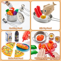 Kidsciety 52Pcs Kids Pretend Play Kitchen Accessories - image 3
