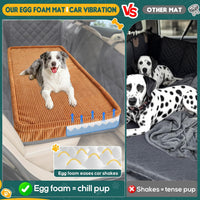 Dog Car Bed, Non-Slip Backseat Extender Pet Mat 50"x24.6"x2" – Essentials for Dogs - XL new（56"Lx28.7"M×2"H) / Brown - image 4