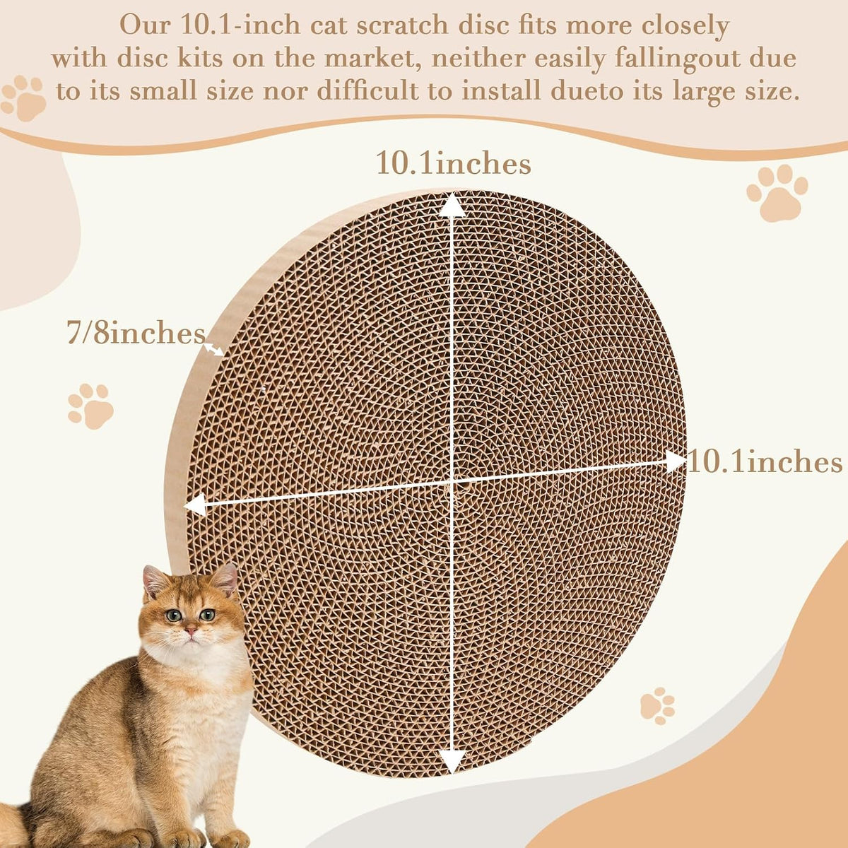 Round Cat Scratcher Replacement Pads -Circle Cat Scratcher Pad - image 2