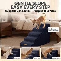 Miorun Dog Stairs for High Beds - Dark Blue / 5.0 / Stairs 24.5"H - image 3