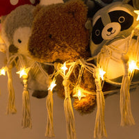 Stuffed Animal Toy Storage Hammock with LED Light - Beige / XL (43"*43"*55") - image 4