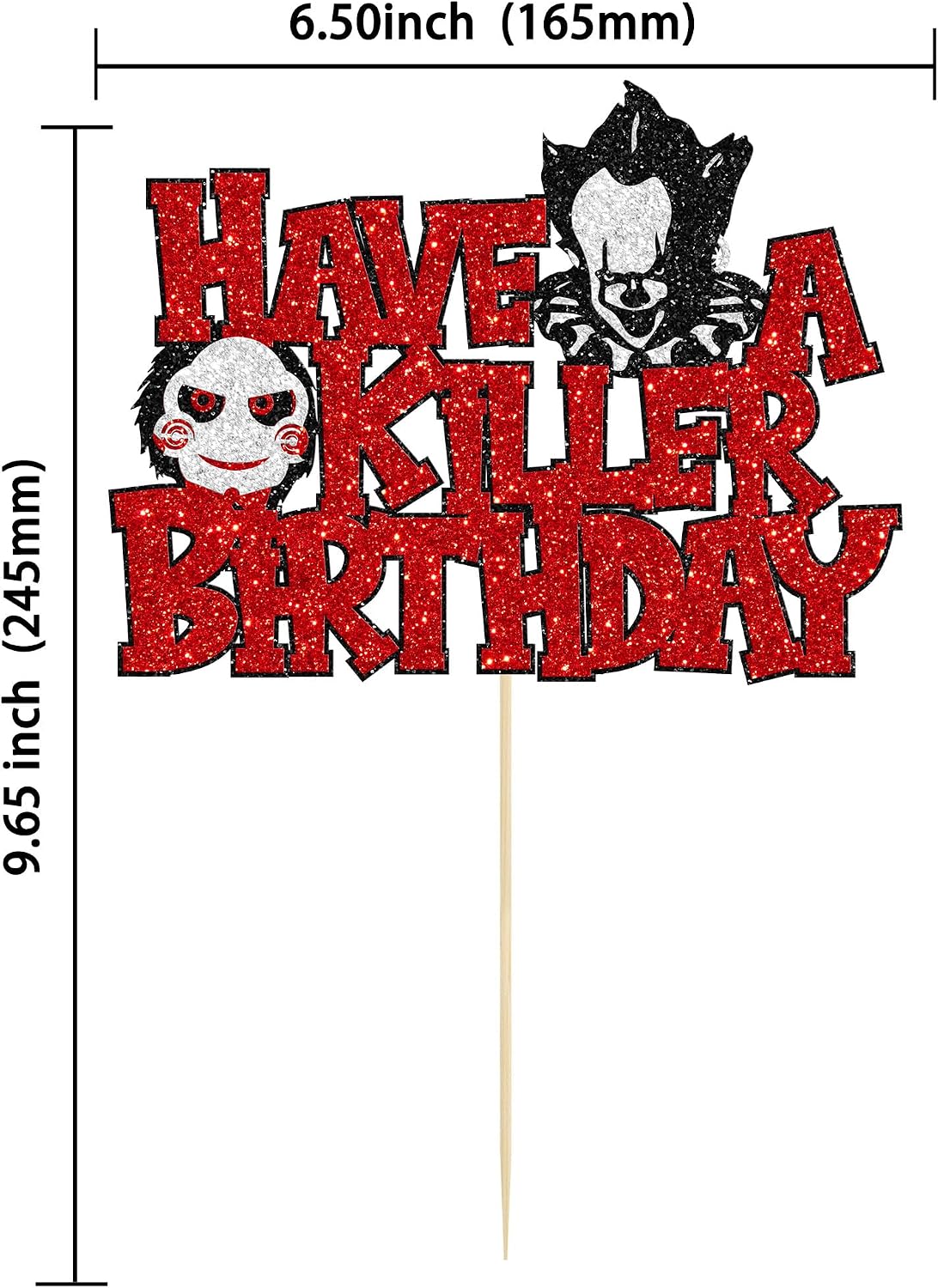 Gyufise 24Pcs Halloween Bat Cupcake Toppers Black Glitter Bat - Dark With Glitter - image 2