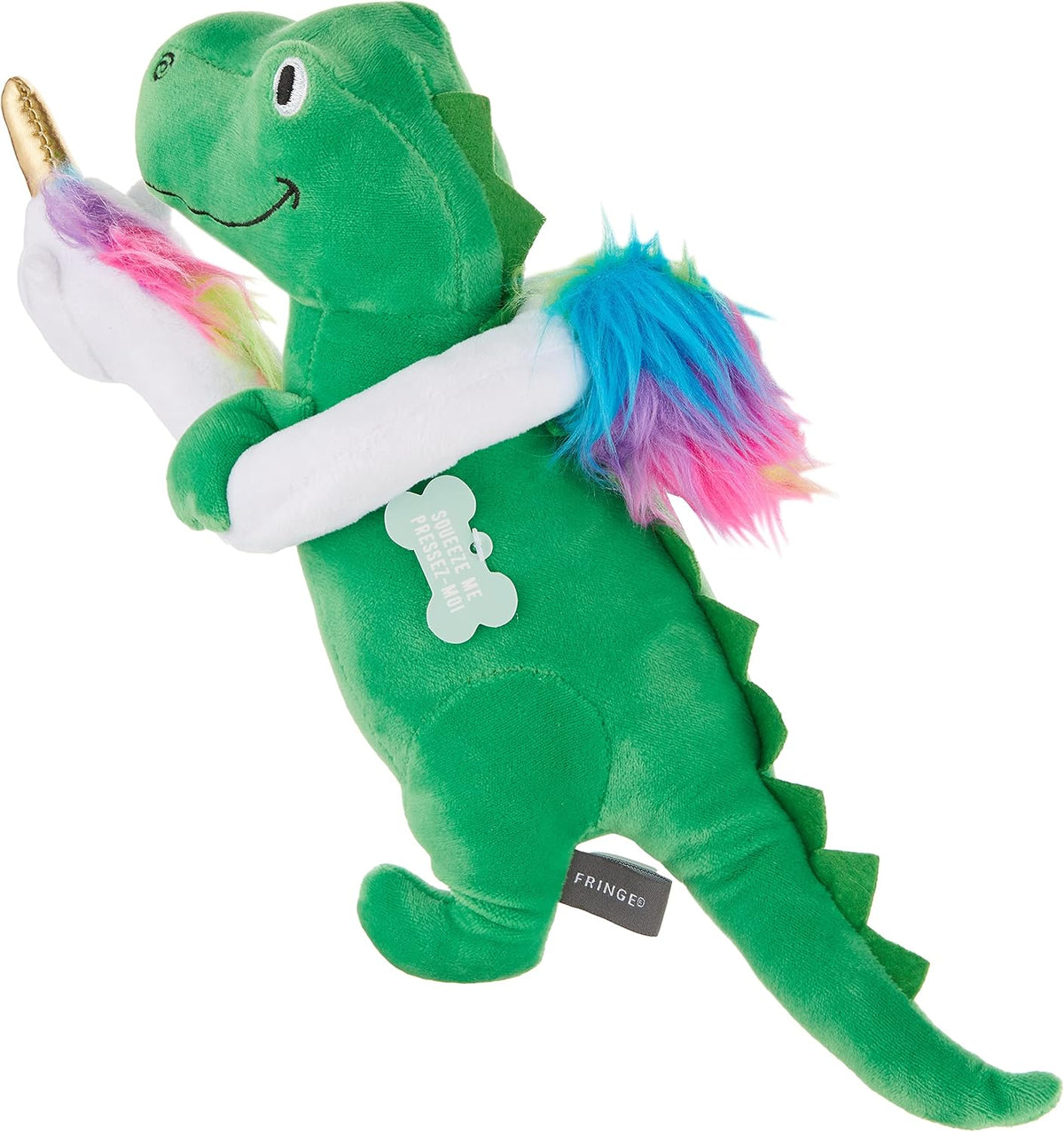 Fringe Studio Dog Plush Pet Toy with Squeaker - Multicolor - image 2