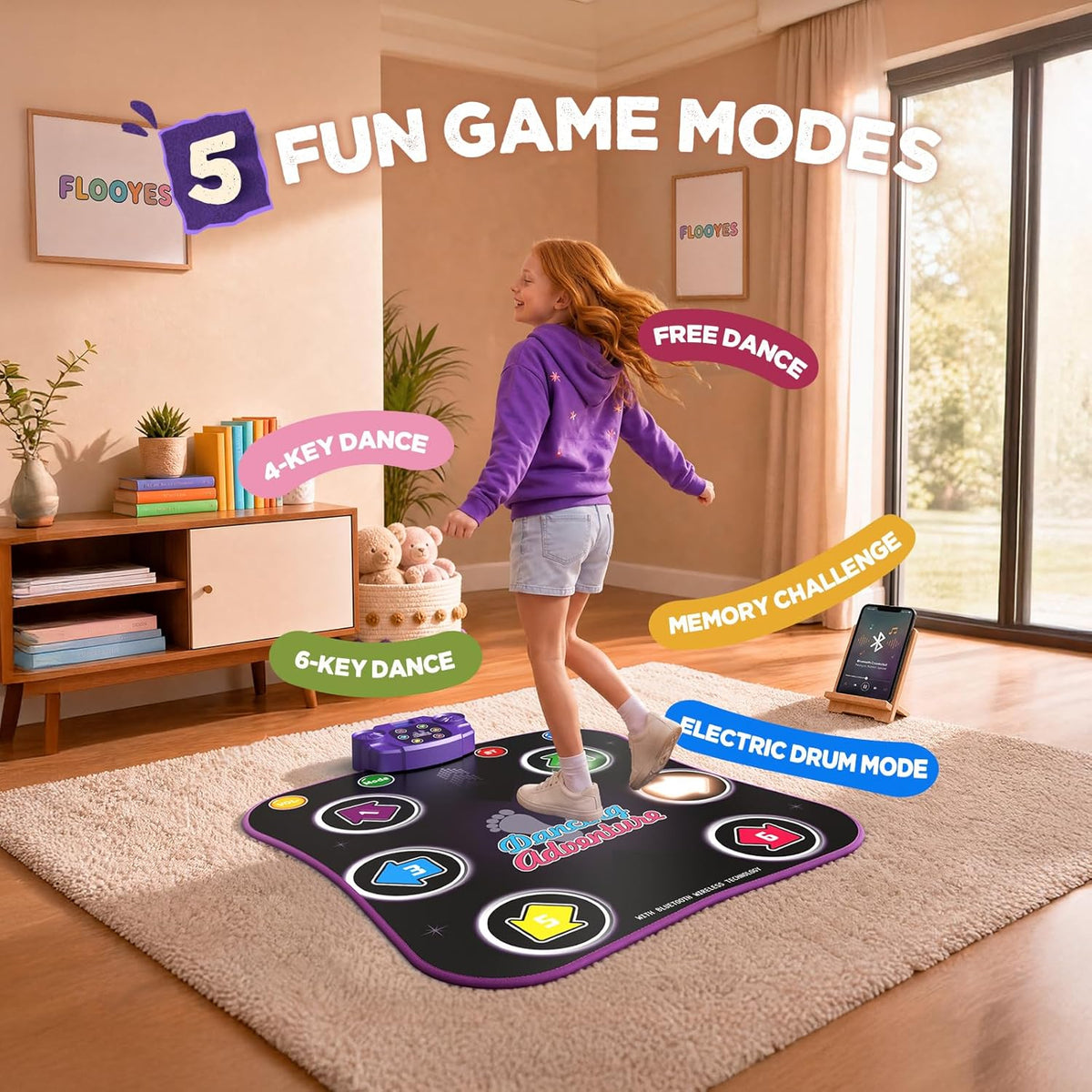 Dance Mat Toys with Bluetooth - 6 keys - image 3