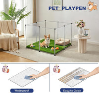 BRIAN & DANY Dog Playpen, Large Transparent Pet Playpen - 8 PCS - image 4
