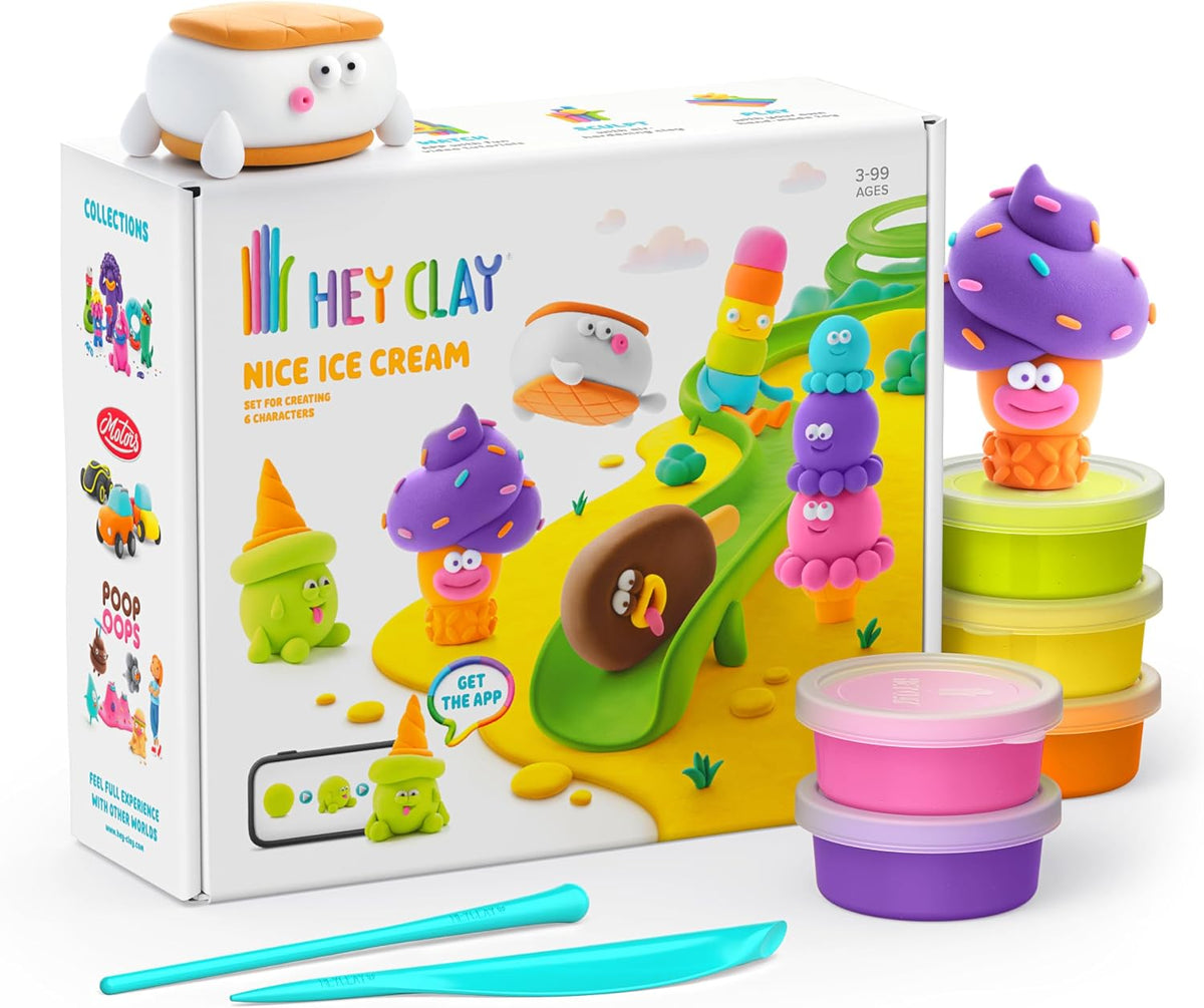 Hey Clay Exotic Pets air dry clay kit with 15 cans and sculpting tools - view 7