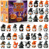 compareye 36 small Halloween gnome figures in black silicone