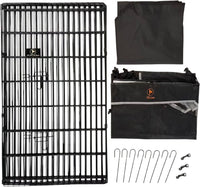 Puppy Playpen with Bottom Pad and Door, 8 Panels 24" H - Black / Large Pen: 42-Inch High / Playpen+Bottom+Top Cover - image 2