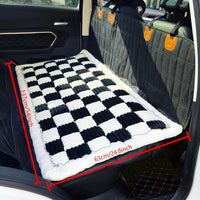 Dog Bed for Car Back Seat - Black&White / 24.8x54 inch - image 2