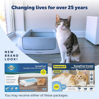 PetSafe ScoopFree Disposable Crystal Cat Litter Tray - Easy Cleaning Box - Refill Tray for Electric Litter Box - Fresh Scent - 4.3 lb Bags - 3 Pack