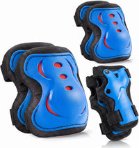 BOSONER knee pads for kids set with elbow pads and wrist guards