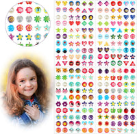 AUGSUN 240 Pcs Halloween Stick on Earrings for Little Girls – Fun for Kids & Family - Style B