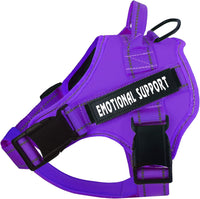 voopet Service Dog Harness, Emotional Support Pet Vest Harness - Medium (Pack of 1) / Purple