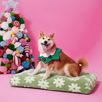 LE SURE Cute Aesthetic Dog Bed for Crate - 35.0"L x 22.0"W x 4.0"Th / Green Checkered - image 3