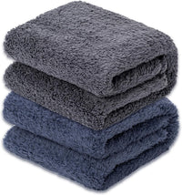 2 Blankets, Dog Cat Pet Blanket, Soft Warm Fleece, for Puppy - Darkgray+navyblue / 40"L x 32"W, 2/Pack
