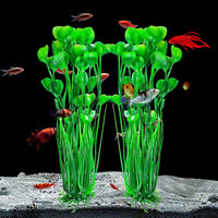 AQUANEAT Artificial Fish Tank Plants - Green - image 2