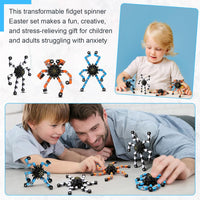 Jerify 40 pack transformable chain robot fidget spinner toys in five bright colors - view 10