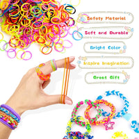 Loom Rubber Band Bracelet Kit, 3000+ 30-Color, Storage Case - Multicolor 3000+ - image 4