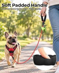 Taglory Rope Dog Leash for Medium Large Dogs - 3/8" x 4 FT (0~20 lbs.) / Red - image 2