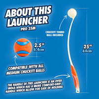 Chuckit! Pro Fetch Launcher, Medium 25in, Includes Glow Ball – Essentials for Dogs - image 4