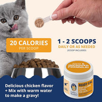Under the Weather Ready Cal Powder for Cats | High-Calorie Weight Gainer & Appetite Stimulant | Cat Energy Booster Veterinarian-Approved Pet Supplement with Vitamins & Minerals | Chicken Flavor