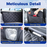Convertible Back Seat Extender for Dogs - L / Black - image 4