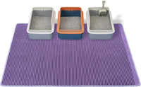 Cat Litter Mats-Extra Large 47''x36'' Litter Trapping Mat for Cat-XXL - Purple-XXL 47x36 inch