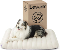 LE SURE Cute Orthopedic Dog Bed Large Sized Dog, Flat Pet Mat - 36"L x 27"W x 4"Th / Cream - image 4