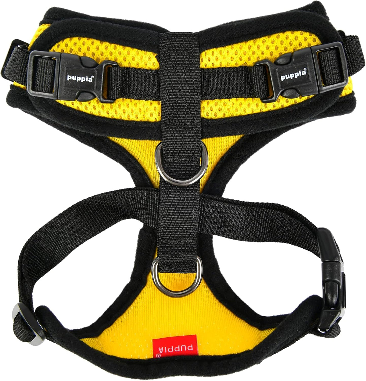 Authentic Puppia RiteFit Harness with Adjustable Neck - Yellow / Medium - image 2