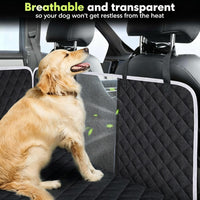 Dog Car Seat Cover Back Seat, Waterproof Nonslip Seat Protector - Black B - image 2